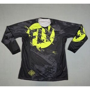 Fly Racing Kinetic Outlaw Motocross Dirt Bike ATV Jersey Black Green Mens 2XL